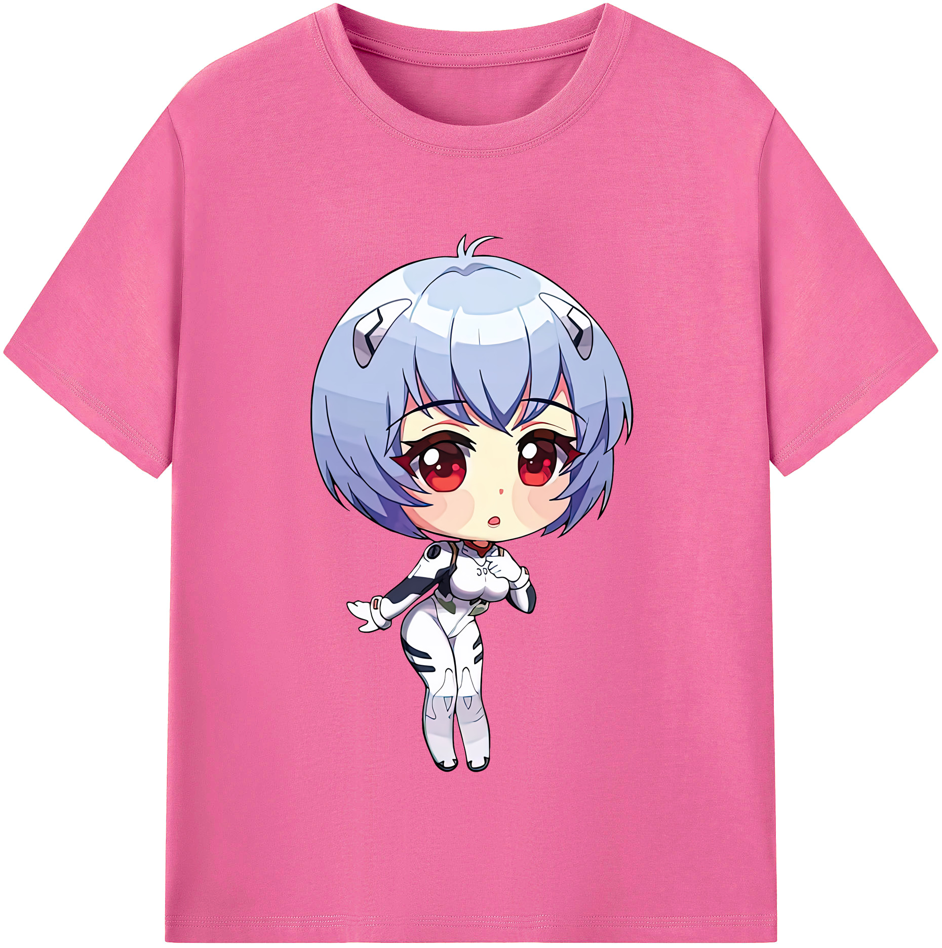 （画像用） EVA 新世紀エヴァンゲリオン レディースカジュアルプリントTシャツ（綿100％）